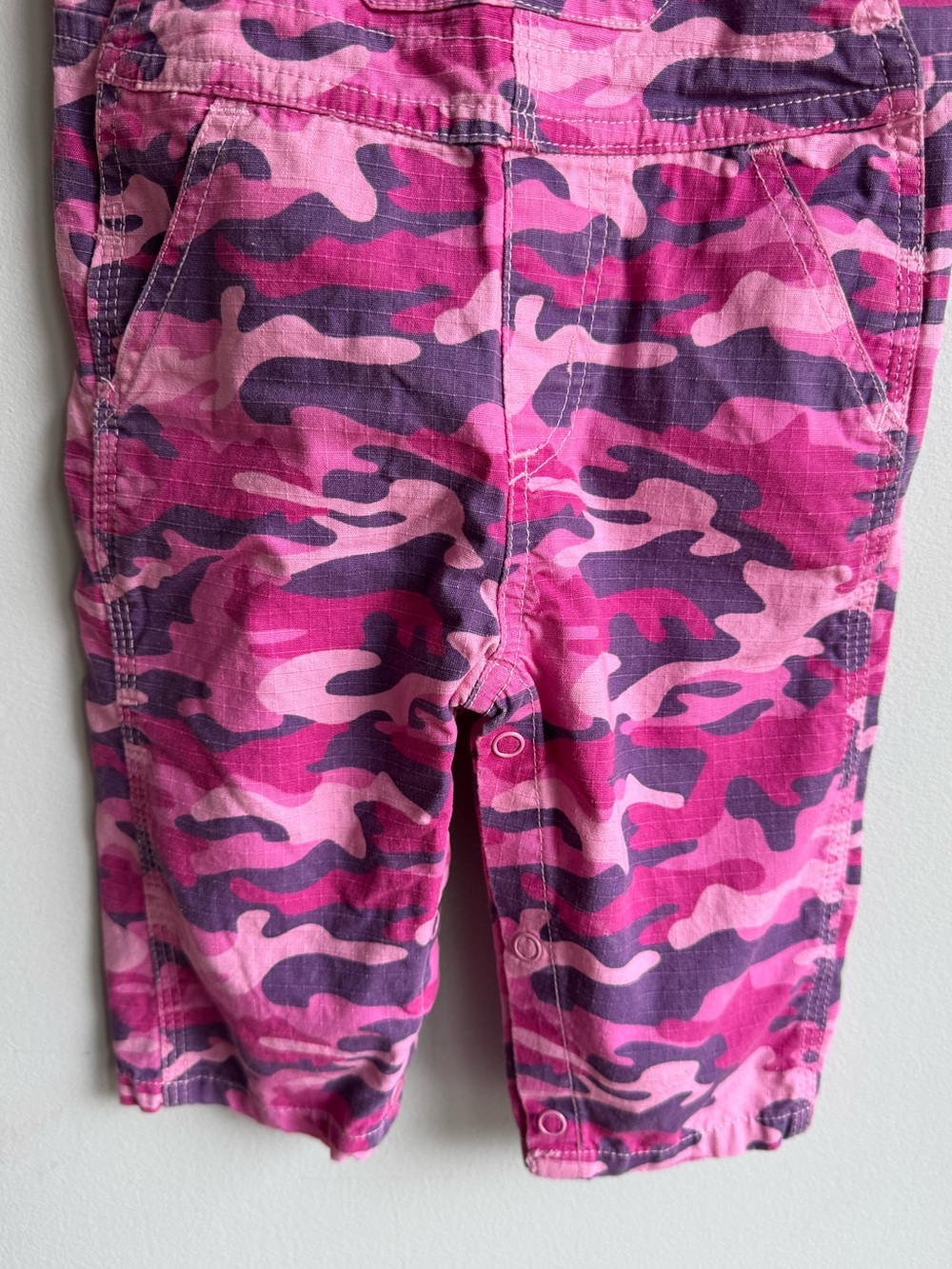 Carhartt Baby Girl Camo Overalls Infant Sz 6 Months Pink Camouflage 100% Cotton - Picture 4 of 10